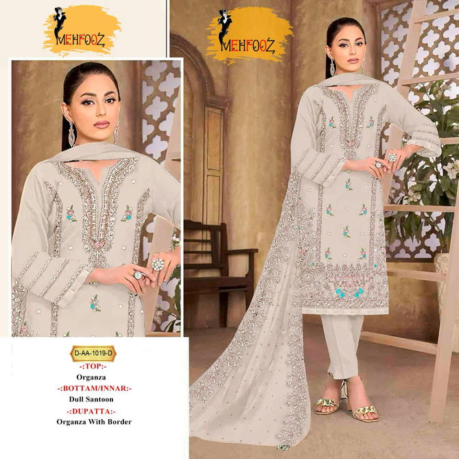 AA 1019 By Mehfooz Pakistani Salwar Suit Wholesalers In Delhi