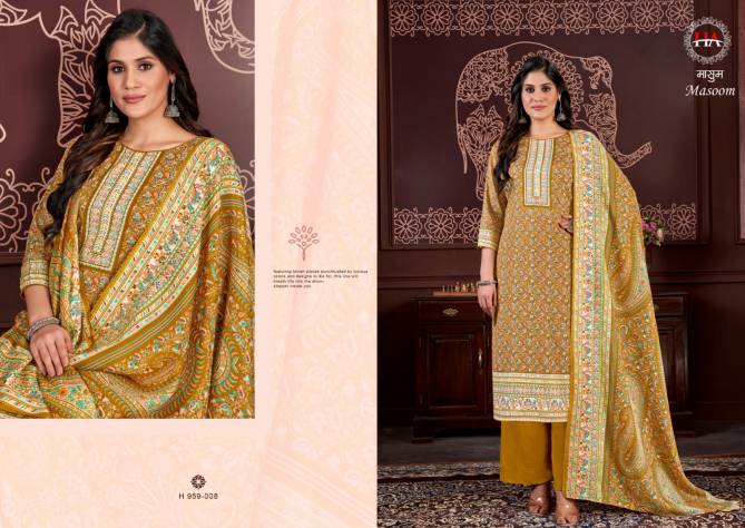 Masoom By Alok Suits Printed Pashmina Dress Material Catalog