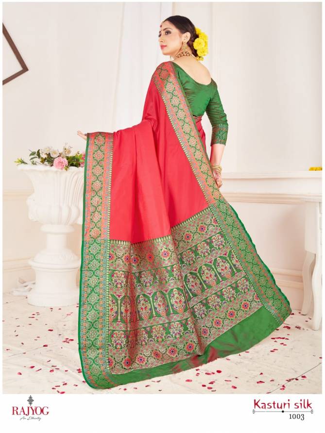 Rajyog Kasturi Silk Latest Designer Collection Of Traditional Look Silk Saree 