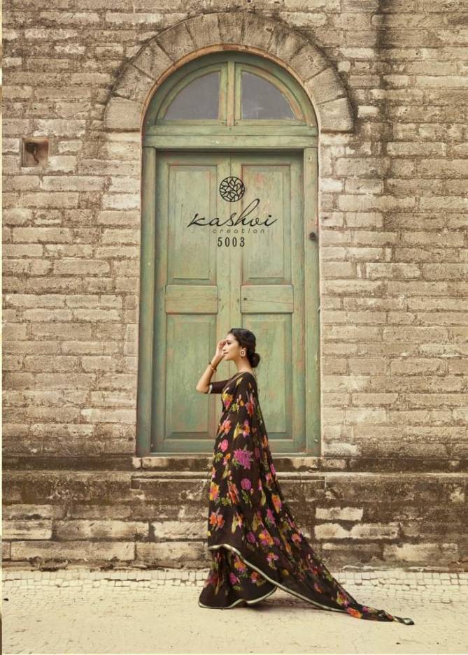 Kashvi Inayat 3 Latest Fancy Designer Chiffon Regular Casual Wear Printed Sarees Collection
