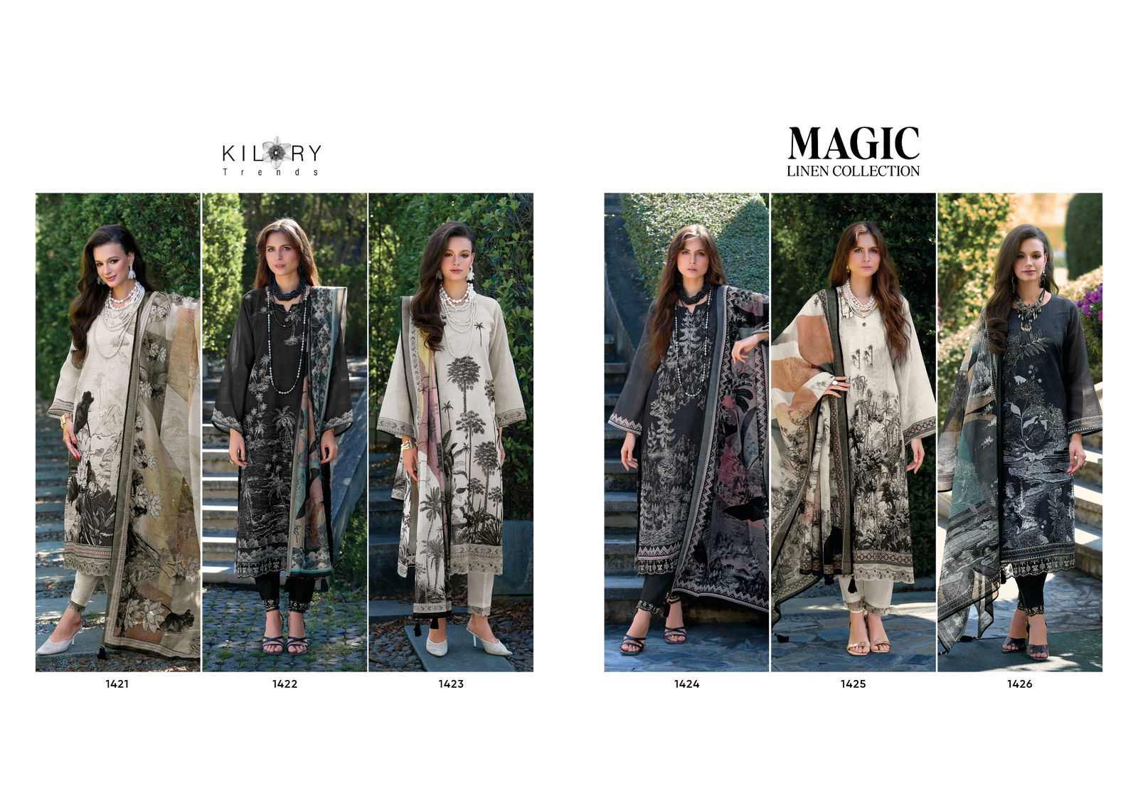 Magic By Kilory Linen Embroidery Salwar Kameez Exporters In India