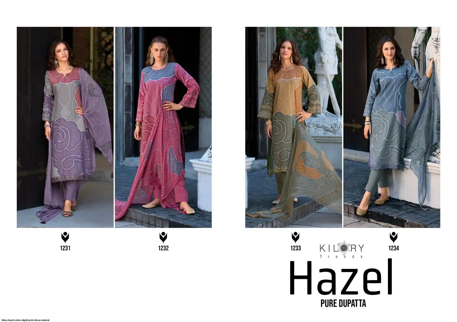 Hazel By Kilory Jam Cotton Digital Printed Salwar Kameez Exporters In India