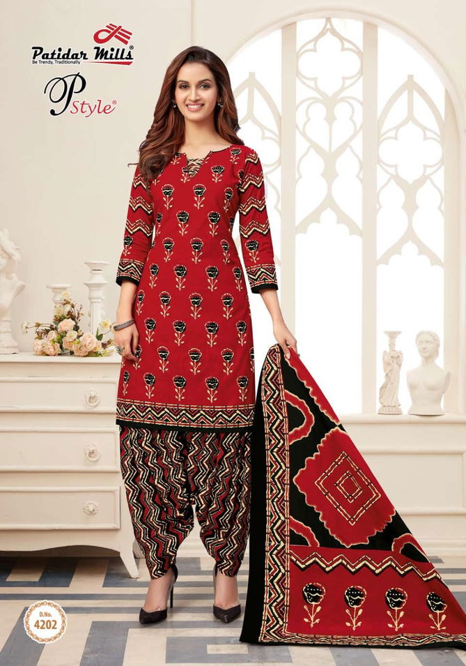 Patidar P Style 42 Latest fancy Designer Regular Wear Printed Cotton Collection