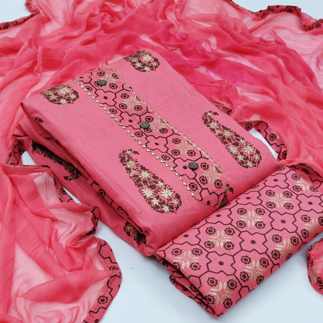 Pure Cotton Suit 55 Latest Fancy Regular Casual Wear Pure Cotton Printed Dress Material Collection
