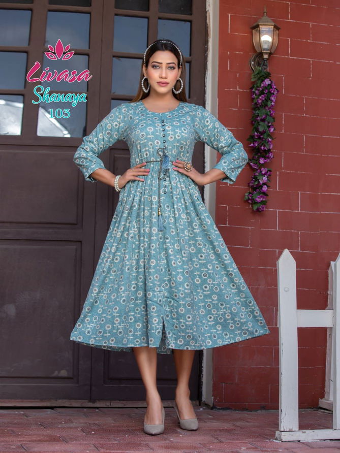 Livasa Shanaya 103 Designer Kurtis Catalog