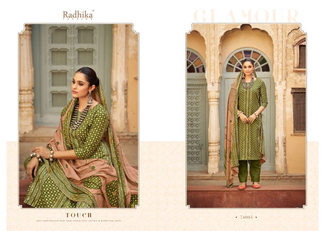 Bandhej By Radhika Sumyra Pashmina Dress Material Orders In India