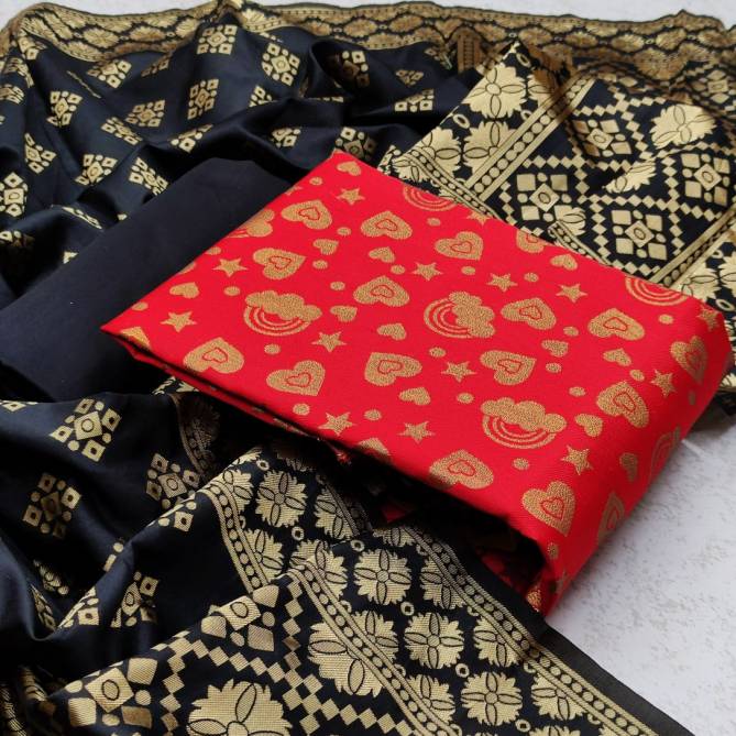 Banarasi 101 Designer Banarasi Silk Festive WearFancy  Dress Material Collection
