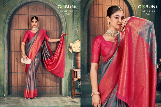 Sakhi Silk By Gobuni Zari Silk Designer Saree Wholesale Price In Surat