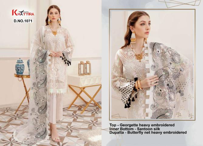 Khayyira Afrozeh Georgette With Heavy Embroidery Festive Wear Pakistani Salwar Kameez Collection
