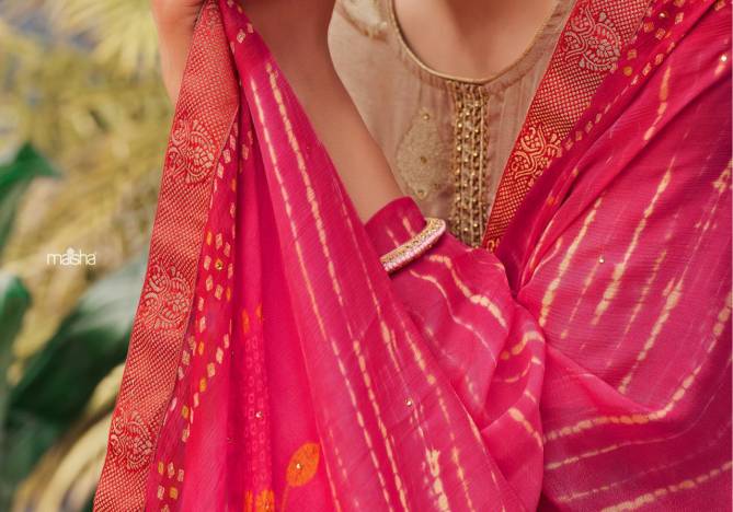 MAISHA NAFIZA Fancy Festive Wear Pure dola Jacquard Buti  with Embroidery And Hand Work Top With Digital Print Dupatta Collection