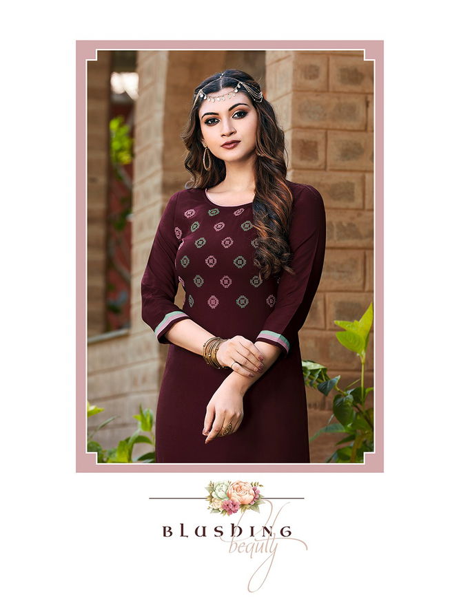 Manas Anishka 5 Latest fancy Designer Ethnic Wear Rayon Kurti With Bottom Collection
