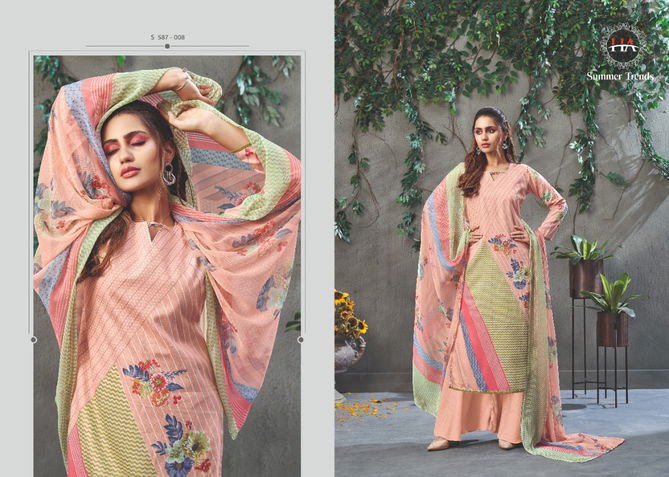 Zulfat Summer Trends Latest Fancy Ethnic Wear Designer Jam Cotton Digital Print Dress Material Collection
