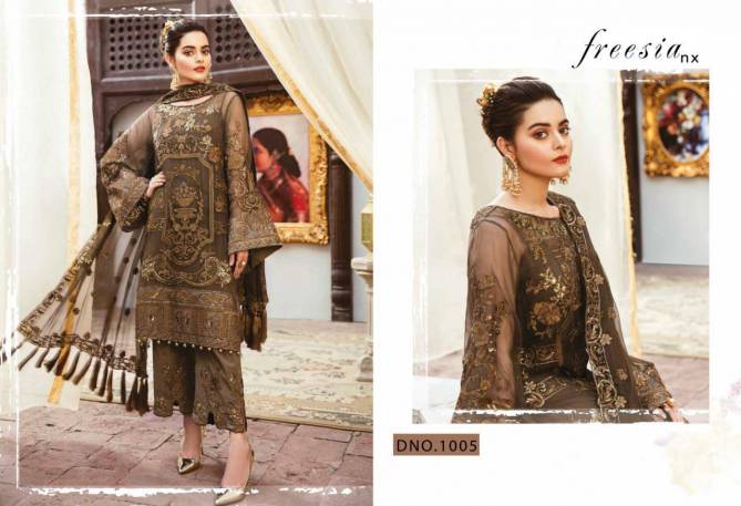 Heavy Embroidered Georgette Top With Santoon Silk With Bottom Patch and Nazneen/Net Heavy Embroidered Dupatta