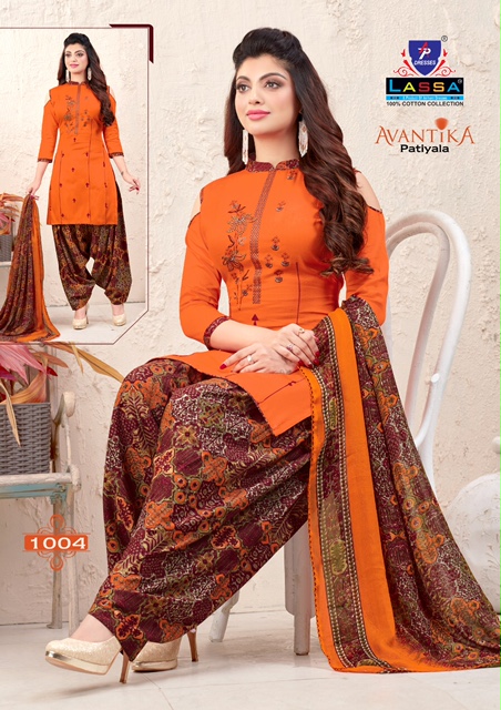 Arihant Lassa Avantika Latest fancy Designer Regular Casual Wear Printed Patiyala Dress Material Collection
