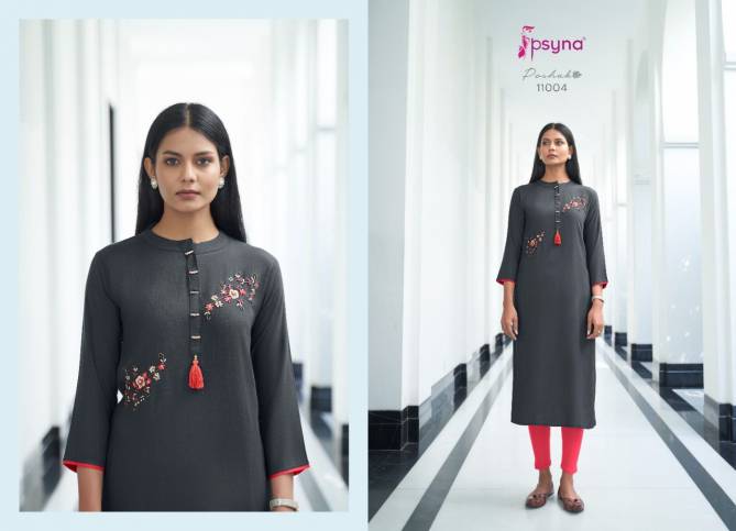Psyna Poshak 11 New Designer Ethnic Wear Rayon Latest Kurti Collection