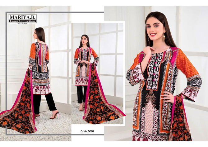 Mariya B 5 Latest Fancy Designer Karachi Cotton Printed Readymade Dress Collection
