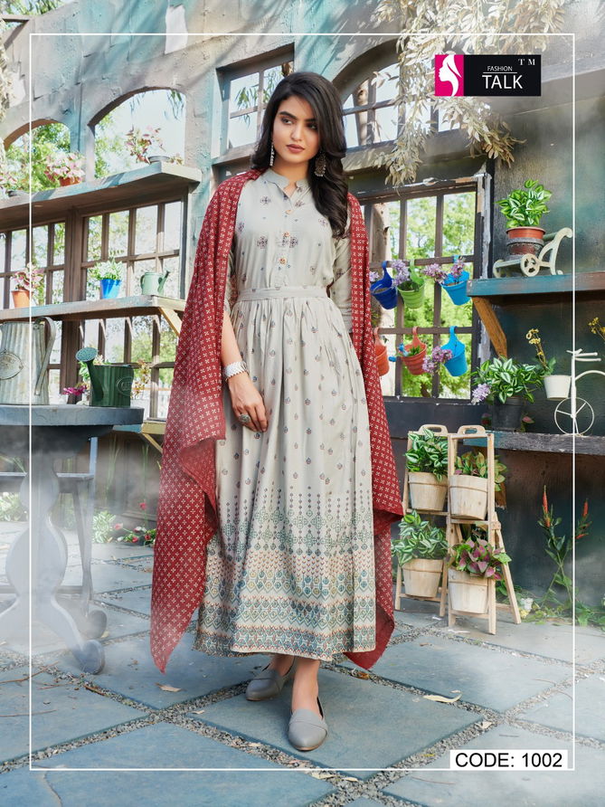 Ft Cocktail 1 Designer Latest Fancy Festive Wear Rayon Kurti With Dupatta Collection
