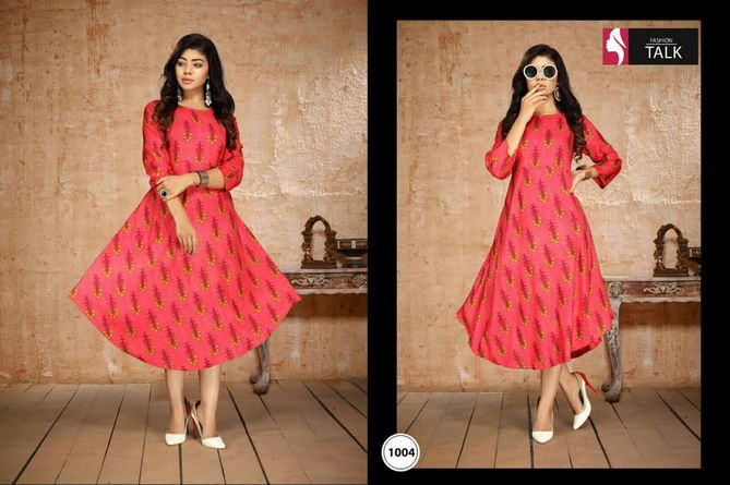 Ft Bliss 2 Latest fancy Regular Wear Rayon Flex Casual Wear Printed Designer Kurtis Collection
