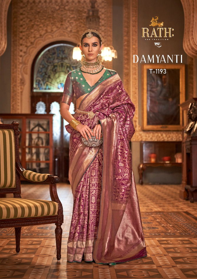 Damyanti 1190 To 1198 By Rath Silk Printed Designer Saree Orders In India