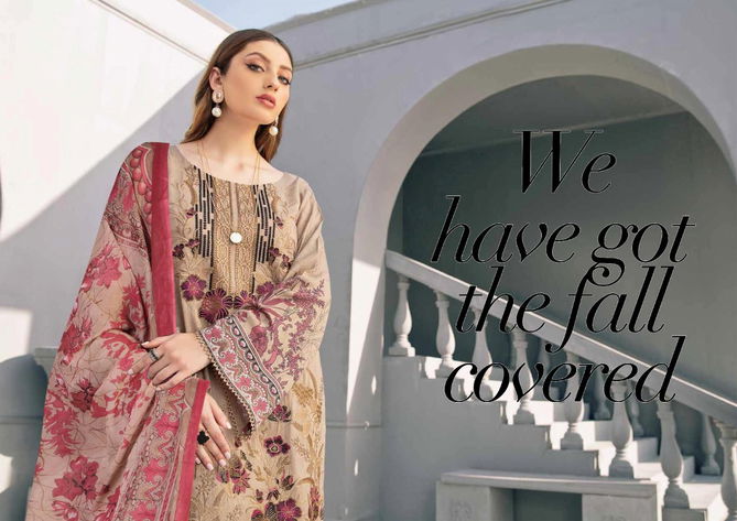 Iris 7 Printed Pure Cotton top With Mal Mal Dupatta Karachi Dress Material Collection
