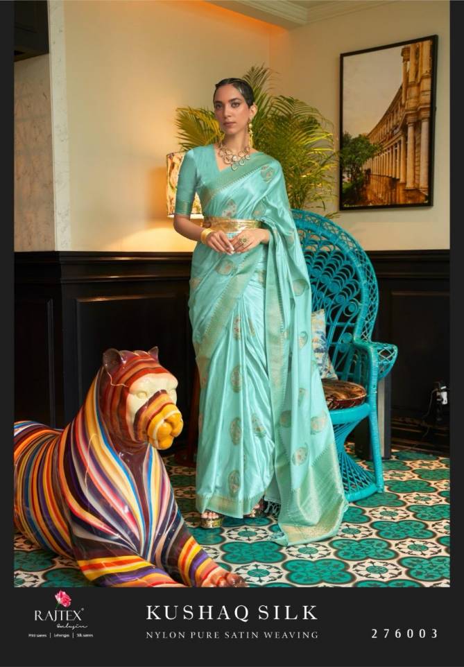 Kushaq Silk By Rajtex 276001 TO 276006 Series Wedding Wear Saree Manufactures