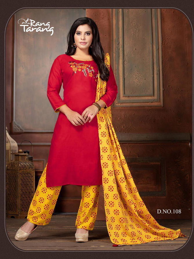 Rang Tarang Turning Point Latest Designer Regular Wear Rayon Ready Made Salwar Suit Collection 