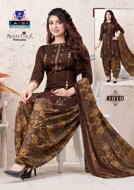 Arihant Lassa Avantika Latest fancy Designer Regular Casual Wear Printed Patiyala Dress Material Collection
