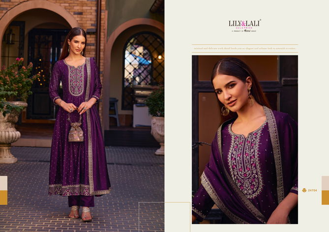 Anarkali By Lily And Lali Long Kurti With Bottom Dupatta Suppliers In India