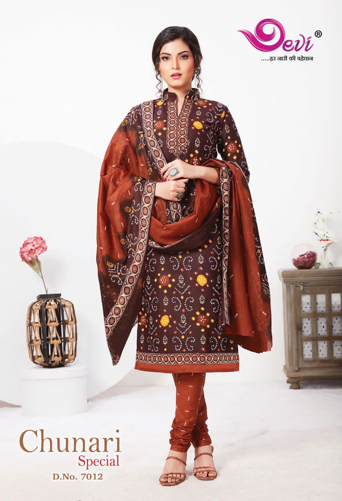 Devi Chunari Special 7 Latest Fancy Designer Casual Wear Printed Cotton Collection
