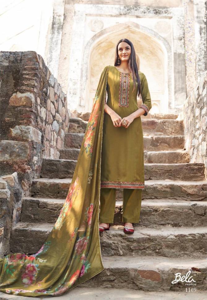 Bela Maahi 1161 Series Designer Exclusive Casual Wear Dress Material Collection
