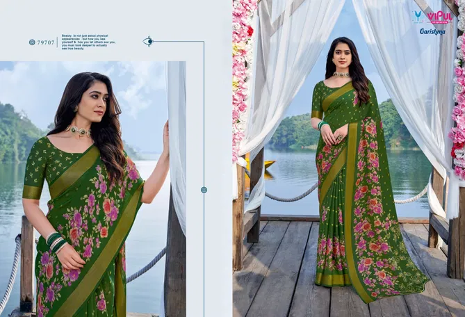 Garishma By Vipul Chiffon Daily Wear Sarees Wholesale Market In Surat