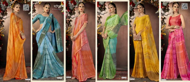 Arnika Vol 10 By Vallabhi Georgette Abstract Printed Saree Exporters In India