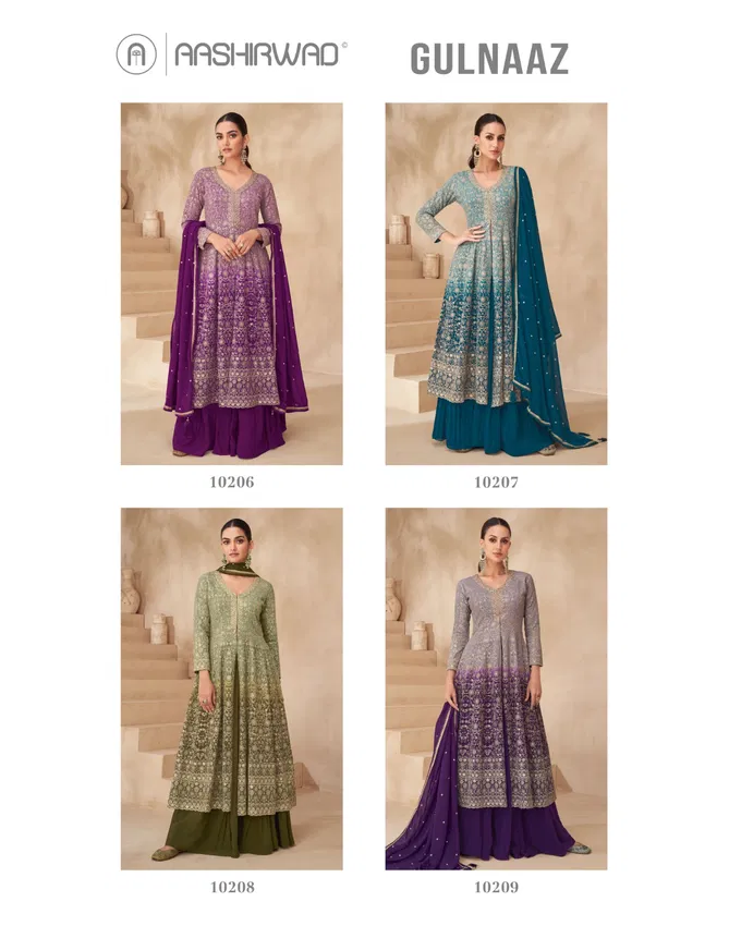 Gulnaaz By Aashirwad Georgette Designer Readymade Suits Orders In India