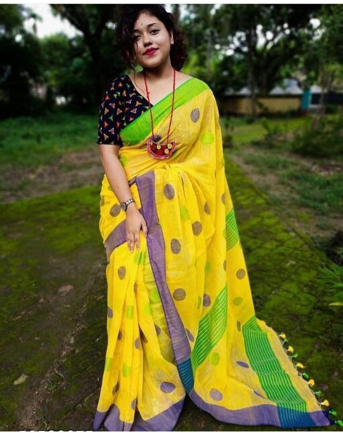 Mg202 Manglay Linen Digital Printed Saree Catalog