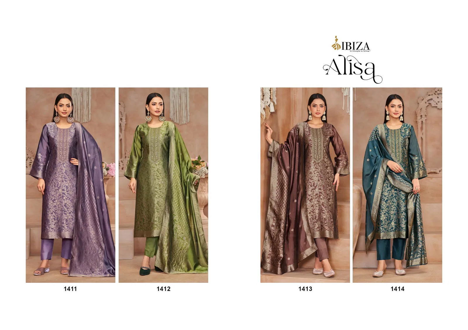 Alisa By Ibiza Banglory Silk Embroidery Designer Salwar Kameez Online Wholesale