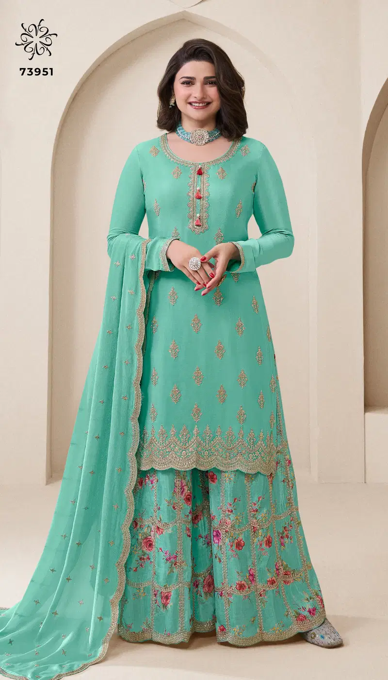  Kuleesh Aakriti by Vinay  Chinon Designer Salwar Kameez Collection