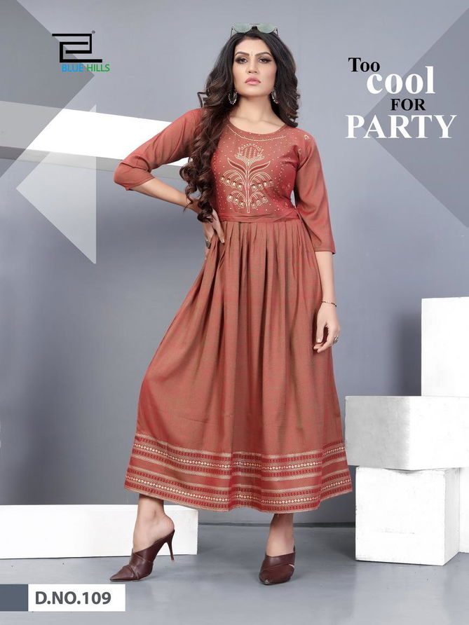 VEE FAB SHIVI Fancy Designer Ethnic Wear Heavy Rayon Two Tone Anarkali Kurtis Collection