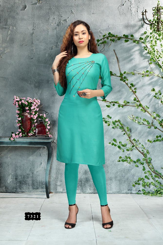 Ft Lotus Simple Latest Designer fancy Ethnic Regular Wear Kurtis Collection
