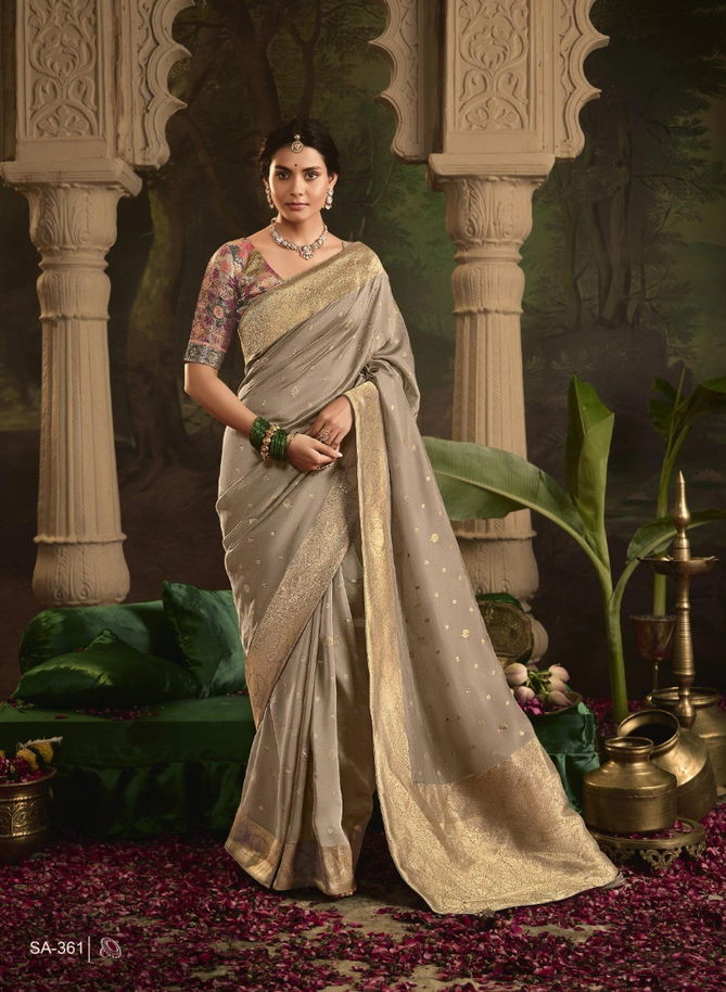 Raas By Kimora Crepe Dola Silk Wedding Wear Sarees Suppliers In India