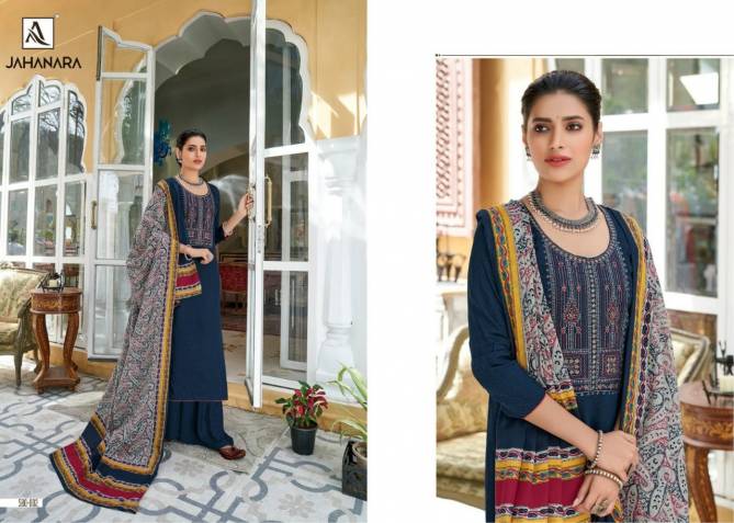 Alok Jahanara Latest Fancy Designer Heavy Casual Wear Pure Jam Cotton Festive Wear Dress Material Collection
