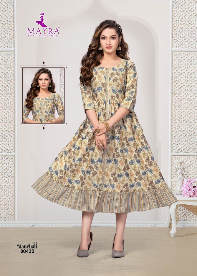 Mayra Manchali 3 Designer Capsuil Printed Kurti Catalog
