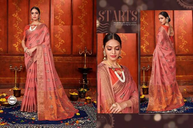 New Collection of Festive Wear Designer Beautiful Printed Art Silk Sarees 
