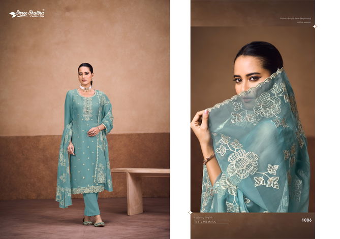 Albeli By Shree Shalika Organza Embroidery Salwar Suits Wholesale Online