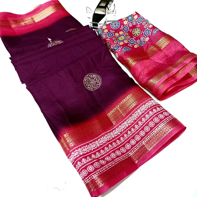 Uniform By Aab moshmello Saree Wholesale Market In Surat