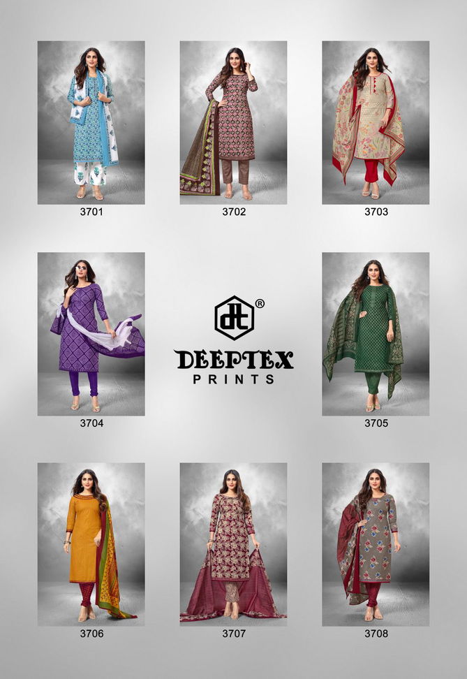 Deeptex Chief Guest Vol 37 Cotton Dress Material Wholesale Shop In Surat