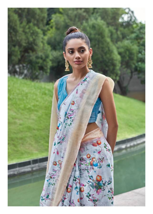 Shangrila Akira Latest Collection Of Casual Wear Linen Cotton Saree 