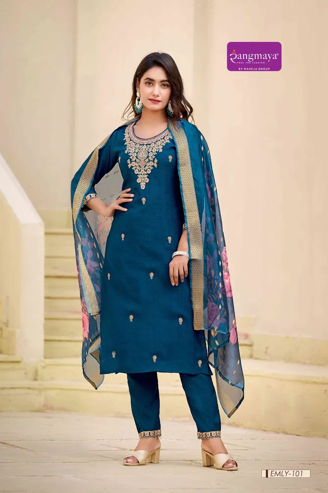 Emly By Rangmaya Designer Kurti With Bottom Dupatta Exporters In India