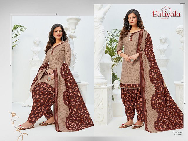 Ganesha Patiyala 26 latest fancy Regular Wear Pure Cotton Readymade Salwar Suit Collection
