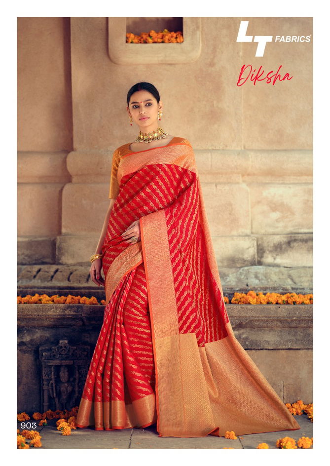 Lt Diksha Fancy Casual Wedding Wear Silk Latest Design silk sarees collection