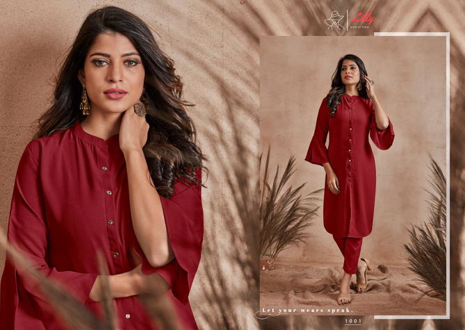 Lily Carnival 1 Latest Fancy Festive Wear Fancy Fabric Kurti Collection
